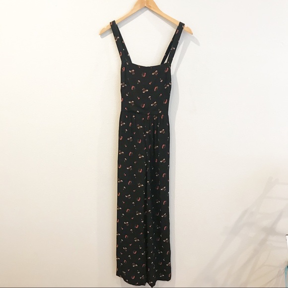 Madewell Smocked Crop Jumpsuit Floral Toss - Picture 3 of 8